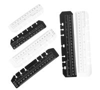 IMIKEYA 12 Pièces Marque-pages en Plastique Léger et Pratique Règle Intégrée pour Agenda A5 A6 A7, Accessoire pour Étudiants et Voyageurs