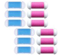 IMIKEYA 12 Pièces Rouleaux de Recharge pour Râpe Pédicure Électrique Compatibles Plusieurs Marques, en Abs et Émeri, Faciles à Remplacer pour Soins des Pieds