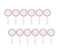 IMIKEYA 12 Pièces Tableau Blanc Effaçable Rouge Face Poignée, Mousse | Signalisation Visuelle Rapide, Bords Lisses et Résistants à L'eau, Réutilisable pour Arbitres, Juges et Étudiants