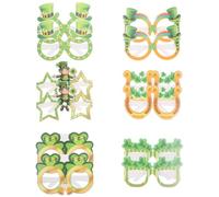 IMIKEYA 12pcs Lunettes en Papier Saint-patrick, Légères et Confortables à Porter, Accessoires Mignons pour Garçon et Filles et Adolescents, pour Photos et Fêtes