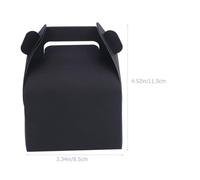 IMIKEYA 12pièces Boîtes à Gâteaux Portables Carton Kraft Noir Boîtes Cadeaux Polyvalentes Robustes pour Fête Anniversaire et Banquet Accessoires Présentation Cupcake Compactes et Légères