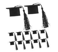 IMIKEYA 12pièces Mini Chapeaux de Graduation pour Bouteilles Décorations et Chapeaux de Remise de Diplôme Bouchons de Bouteille Forme de Chapeau de Graduation