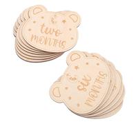 IMIKEYA 14pièces Disques Pour Étapes Mensuelles Cartes De Croissance Né Panneau Pour Étapes Garçon Fille Avec Photos Mensuelles Et Chants