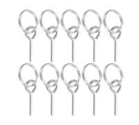 IMIKEYA 15 Pièces Anneau de Tente Épingles Connecteurs pour Arceaux de Tente Kit de Réparation Acier Galvanisé Argenté Compatibilité Stabilité au Vent Accessoire de Camping pour Randonnée