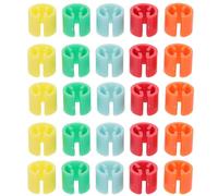 IMIKEYA 150 Anneaux Marqueurs de Cintre en Plastique, Ronds, Installation Rapide, Bords Lisses, pour Organiser Les Vêtements en Boutique Portant