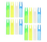 IMIKEYA 16 Pièces D'encoches en Plastique pour Flèches, Résistantes à l'usure et Difficiles à Déformer, Adaptées aux Flèches en Bambou Queues de Flèche