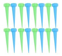 IMIKEYA 16pièces Arroseur Automatique pour Plantes Plastique Système de Goutte à Goutte sans Bouteille Bleu et Vert Kit pour Maison et Jardin