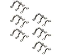 IMIKEYA 18 Pcs Anneau Fixation Bateau Kayak 316 INOX Argenté Lot | Sangle de Pont de Kayak, Boucles de Pont pour Kayaks, Bimini pour Bateau