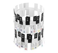 IMIKEYA 1ensemble Autocollants Colorés pour Touches de Piano Clés Stickers Durables et Amovibles Guide de Notes pour Clavier Accessoires Clavier Piano pour Débutants