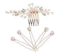 IMIKEYA 1Ensemble Cheveux de Artisanal de Peignes Latéraux et Épingles à Cheveux pour Accessoires Élégants pour Look Vintage Lors de Cérémonies