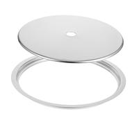 IMIKEYA 1ensemble Plaque Adaptateur Induction Acier Inoxydable Avec Anneau De Pot Pour Cuisinière à Induction Ensemble Pour Réparation De Table De Hot Pot Et Utilisation Domestique