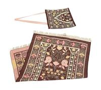 IMIKEYA 1ensemble Tapis De Prière Islamique avec Franges Tapis De Prière Portable Et Décoratif pour Activités Religieuses Pratique avec De Rangement pour Eid Festivals Religieux