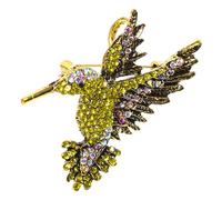 IMIKEYA 1Pièce Broche Oiseau Diamant Incrusté Unisexe Accessoire de Mode Élégant pour Vêtements et Costumes Doré