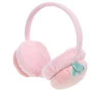 IMIKEYA 1pièce Cache-oreilles Garçon Fille Hiver Rose Fraise Peluche Chaude et Douce Protège-oreilles Confortables pour Filles et Garçons Cadeau Créatif