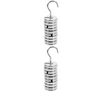 IMIKEYA 2 Ensembles Ensemble de Poids de Laboratoire à Fentes avec Support | Chromium-plated Iron, Compact And Lightweight, Lot de Sets de Pièces, pour Laboratoires et Studios