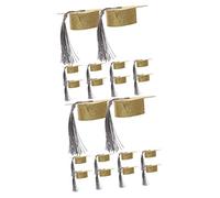 IMIKEYA 2 Ensembles Ensemble De Tasse De Chapeau De Médecin Mini Casquettes De Graduation pour L'artisanat Trancheuse Para Mug Couvercle Graduation Cap Bouchon Gobelet Papier 10 Pièces * 2