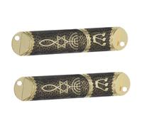 IMIKEYA 2 Ensembles Étui de Mezuzah Vintage Rouleau Étoile de David Décoration Religieuse Juive pour Maison pour Offrir