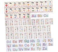 IMIKEYA 2 Ensembles Jeu Éducatif de Cartes Phonétiques pour Garçon Fille Enseignement de Lecture et Reconnaissance des Mots pour Garçons et Filles