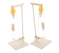 IMIKEYA 2 ensembles Kit de Modélisme Poulie Éducative pour Enseignement Physique Système de Poulie DIY pour École Expérience et Apprentissage Stem pour Garçon Fille