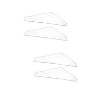 IMIKEYA 2 Ensembles Support De Rangement Flottant d'angle Triangulaire en Acrylique Transparent Décor D'étagère Bibliothèque Flottante Murale Etagere Bibliotheque Bookshelf 2 Pièces * 2
