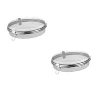 IMIKEYA 2 Pièces Accessoires De Pièces De Lave-vaisselle Panier De Remplacement Pour Friteuse à Air Panier Lave Vaisselle Bouteille Acier Inoxydable Engrener Porte-couverts