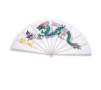 IMIKEYA 2 Pièces Adepte du Tai Chi Éventail Portable Ventilateur à Main Pliant Détenu Ventilateur De Poche Éventails Pliables Chinois Ventilateurs Portatifs Pliants Blanche Plastique