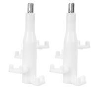 IMIKEYA 2 Pièces Arbre D'entraînement du Hachoir à Viande, Axe de Lame pour 2l, Plastique Blanc, Pièce de Rechange pour Hachoir à Viande, Robot Culinaire, la Cuisine Domestique