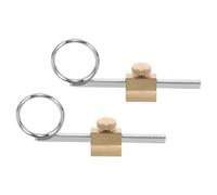 IMIKEYA 2 Pièces Bague en Métal Ergonomique Argenté pour Trompette et Cornet, Accessoire Léger Garantissant Confort et Équilibre pour Performances Musicales