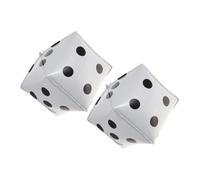 IMIKEYA 2 pièces Ballons Aluminium Forme à Jouer Blanc Décorations pour Fête Anniversaire et Mariage Lot de Ballons pour Ambiance Ludique et Festive