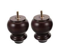 IMIKEYA 2 Pièces Bois Massif pour Meubles Lit et Canapé Style Transitionnel avec Vis et Plaques de Montage Supports Solides pour Fauteuil Commode Table Basse Bureau Couleur Bois Ancien