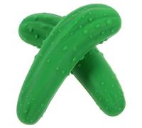 IMIKEYA 2 Pièces Bouchon de Bouteille de Vin en Silicone Vert de Concombre, Réutilisable et Sûr au Lave-vaisselle, pour Garder le Vin Frais Lors des Mariages et Anniversaires