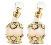 IMIKEYA 2 Pièces Bouteille d'huile Essentielle Bouteille Voyage Bouteille de Voyage Bouteille de Parfum Vide diffuseurs Bouteille de Stockage de Parfum Bouteilles de Parfum vides Alliage