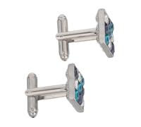 IMIKEYA 2 Pièces Boutons de Manchette Carrés pour Chemise à Poignets Français Homme Bijoux Tuxedo Étincelants pour Mariage Affaires et Anniversaire