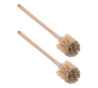 IMIKEYA 2 Pièces Brosse pour Cuvette de Toilette Brosse à Toilettes à poignée Longue Outil de Nettoyage Nettoyant pour Light Brown