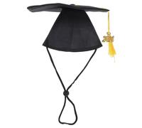 IMIKEYA 2 Pièces Chapeau De Baccalauréat Graduation Chapeaux De Chien pour Chiens De Taille Moyenne Patte Chapeau De Remise des Diplômes pour Chiens Diplômé Chiffon Black