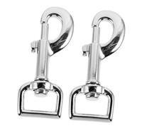 IMIKEYA 2 Pièces Crochet De Boucle Rotatif Degrés pour Chien Attache Métal pour Sangle De Laisse Clip De Fixation pour Équipement