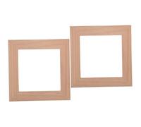 IMIKEYA 2 Pièces Décoratif Cadre En Bois Couvre-plaques Décor D'appliques Murales Ornement Décor Léger S’accrocher Allumé Et Éteint Pour La Prise Autocollant En Vinyle Léger