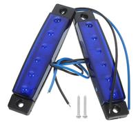 IMIKEYA 2 Pièces Feux Gabarit LED LED pour Remorque et Camion Lumière Latérale Étanche Multifonction Stop Clignotant Feu de Position Bleu