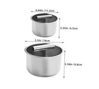 IMIKEYA 2 Pièces Outil à Acier Inoxydable Presse Manuelle pour Viande Poisson et Crevettes et Facile à Nettoyer Formeur Rapide et pour Cuisine Maison