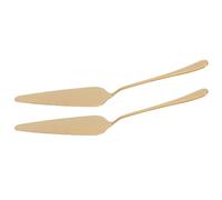 IMIKEYA 2 Pièces Pelle à Pizza et Gâteau Fine Denture, en Acier Inoxydable | Finition Polie Brillante, Coupe Délicate des Parts, pour Tartes et Préparation Cuisine