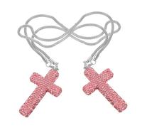 IMIKEYA 2 Pièces Pendentifs Croix Strass pour Miroir Rétroviseur Voiture Décoration Intérieure de Foi et Protection Accessoires Suspendus et pour Hommes et Femmes