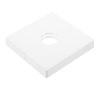 IMIKEYA 2 Pièces Plaque Murale avec Trou pour Passage de Câble Blanche en Plastique Facile à Installer, Cache-prise Électrique Protection des Interrupteurs et Prises pour Hôtels et