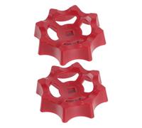 IMIKEYA 2 Pièces Poignée de Robinet Abs Rouge Volant Ergonomique Antidérapant pour Vanne Arrêt et Robinet de Jardin Remplacement Robuste pour Usage Domestique et Commercial