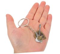 IMIKEYA 2 pièces Porte Clés Guitare Punk Argenté Accessoire Musical et Compact pour Fans de Musique Pratique et pour Hommes et Femmes
