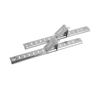 IMIKEYA 2 Pièces présentoir à pantoufle réfrigérateur Barres pour congélateur Accessoires de congélateur crochets d'étagère bandes suspendues avec des crochets Acier inoxydable Silver