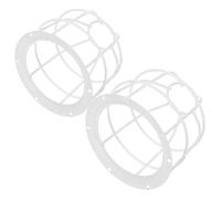 IMIKEYA 2 Pièces Protection Robuste pour Détecteur de Fumée Cage Métallique pour Capteur de Chaleur et Alarme Couvercle de Support de Protection pour Maison et Bureau Garde Lampe Débris
