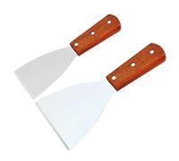 IMIKEYA 2 pièces Spatule Pâtisserie Inox à Manche Lot pour Pizza Steak et Gâteau Grattoir Cuisine et Polyvalent