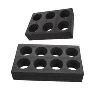IMIKEYA 2 pièces Support Porte-gobelets Mousse Noire et Porte-Boissons Emporté pour Café Thé Milk-Shake Résistant pour Boissons Chaudes et Froides Réutilisable
