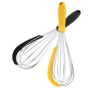 IMIKEYA 2 Pièces Tiny Whisk Ustensile Easy Whisk De Cuisine Patisserie D'oeuf En Métal Batteur D'oeufs En Acier Inoxydable Mini Cuisine à Œufs