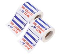 IMIKEYA 2 rouleaux Autocollants de Maintenance Automobile Imperméables Étiquettes Rappel Vidange Huile Auto de Stickers Adhésifs pour Service Échéance Compatible avec Tous Véhicules